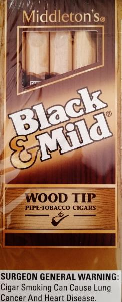 John Middleton Black & Mild Wood Tip Cigars